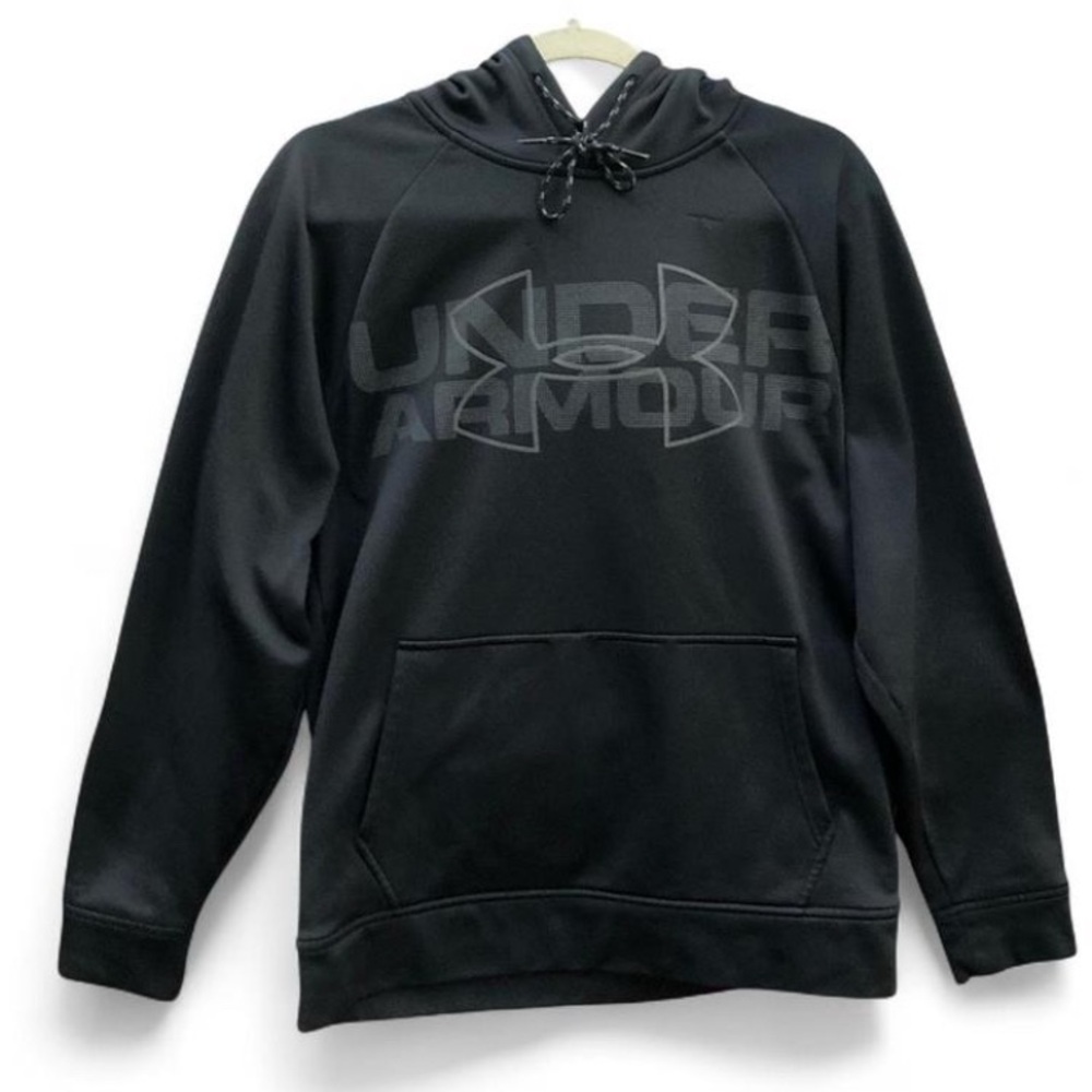 Under Armour Black Pullover Hoodie with Subtle Logo